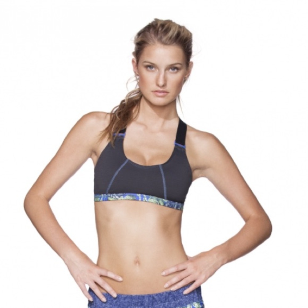 • Maaji • Racerback Black Leafy Lane Sports Bra